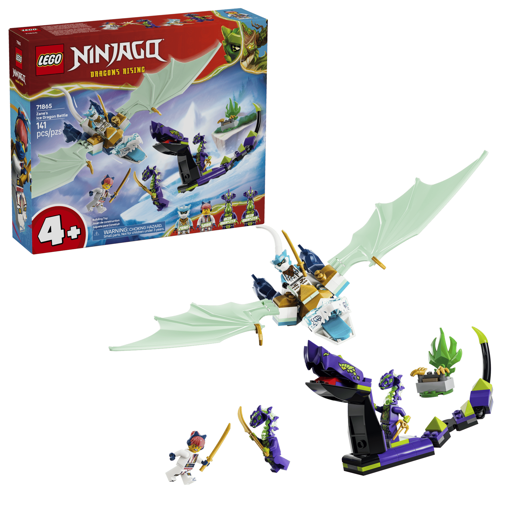 LEGO 71865 Ninjago Zane's Ice Dragon Battle | 141 PCS – Brickmania