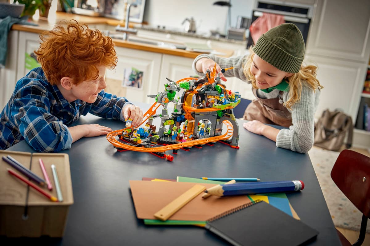 LEGO 60501 City Lava Land Roller Coaster Park | 1165 PCS