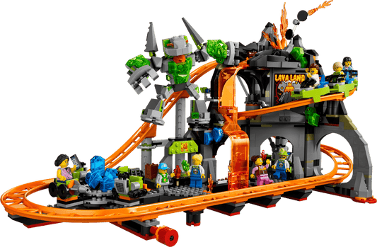 LEGO 60501 City Lava Land Roller Coaster Park | 1165 PCS