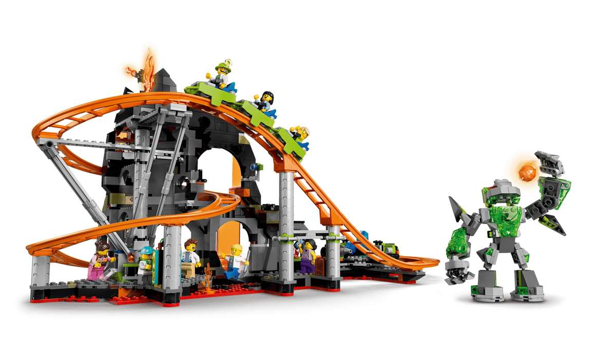 LEGO 60501 City Lava Land Roller Coaster Park | 1165 PCS