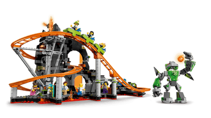 LEGO 60501 City Lava Land Roller Coaster Park | 1165 PCS
