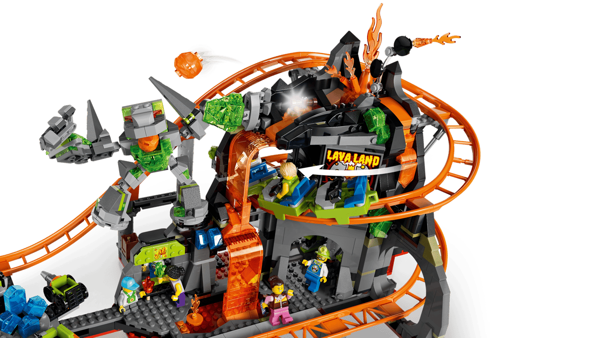 LEGO 60501 City Lava Land Roller Coaster Park | 1165 PCS