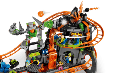 LEGO 60501 City Lava Land Roller Coaster Park | 1165 PCS