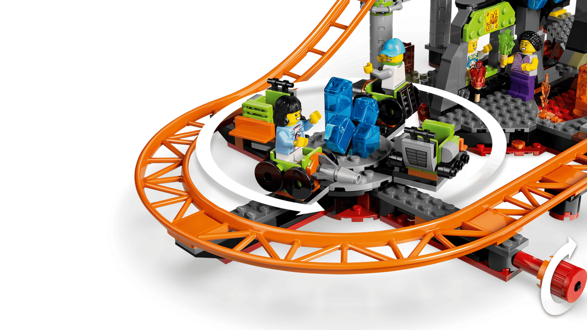 LEGO 60501 City Lava Land Roller Coaster Park | 1165 PCS