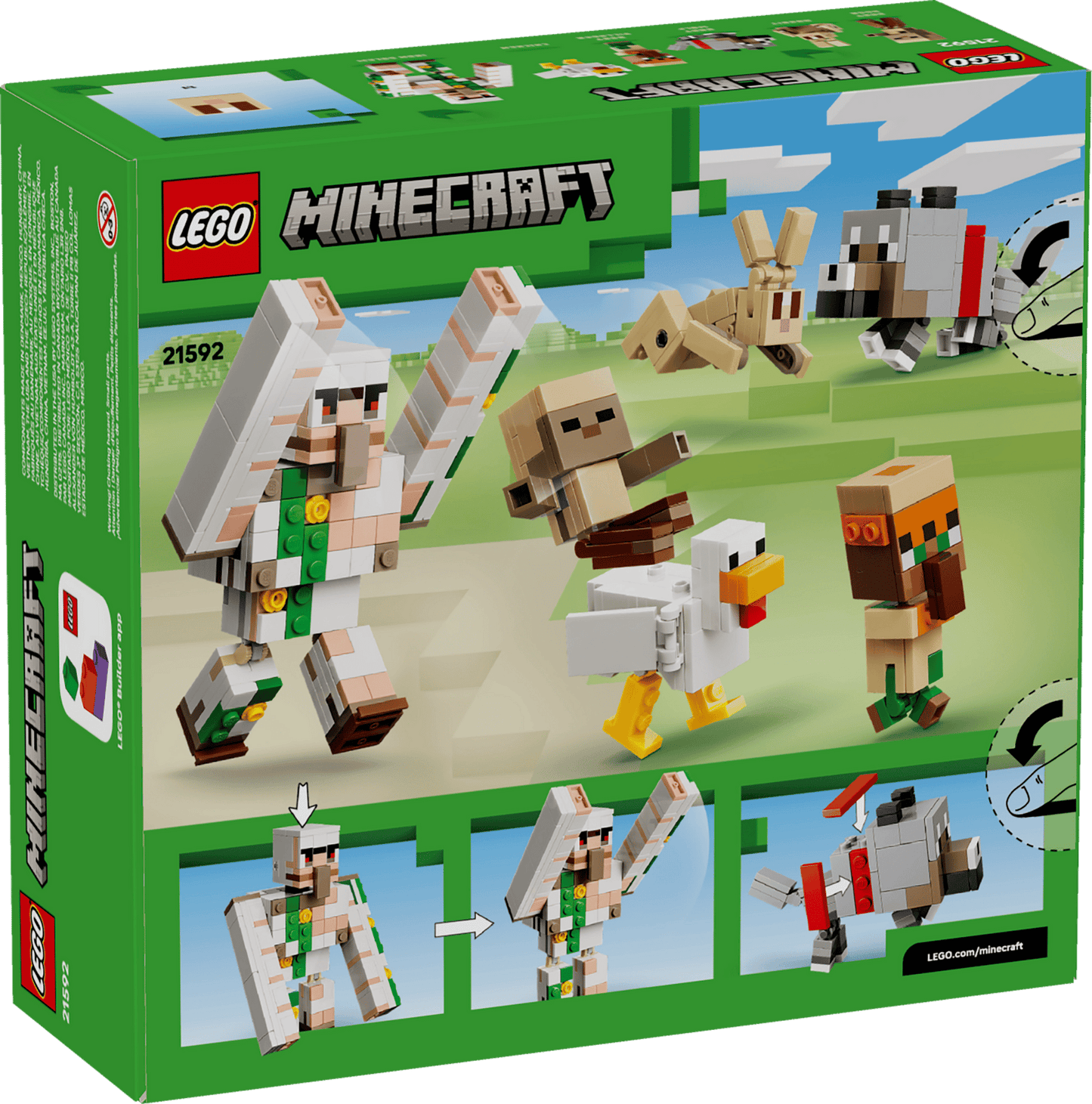 LEGO 21592 Minecraft Chicken Jockey Desert Attack | 428 PCS