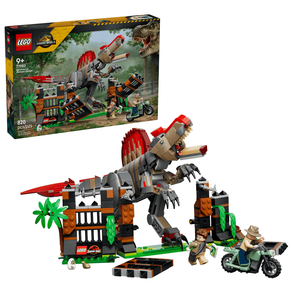 LEGO 77982 Jurassic World Spinosaurus Dinosaur Escape | 820 PCS