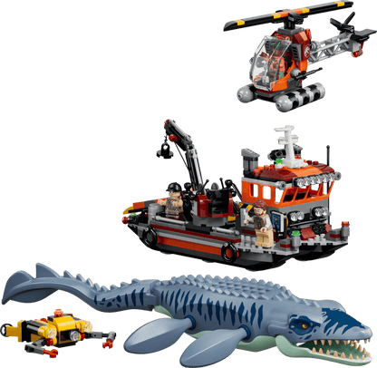 LEGO 77983 Jurassic World Mosasaurus Dinosaur Boat Attack | 703 PCS