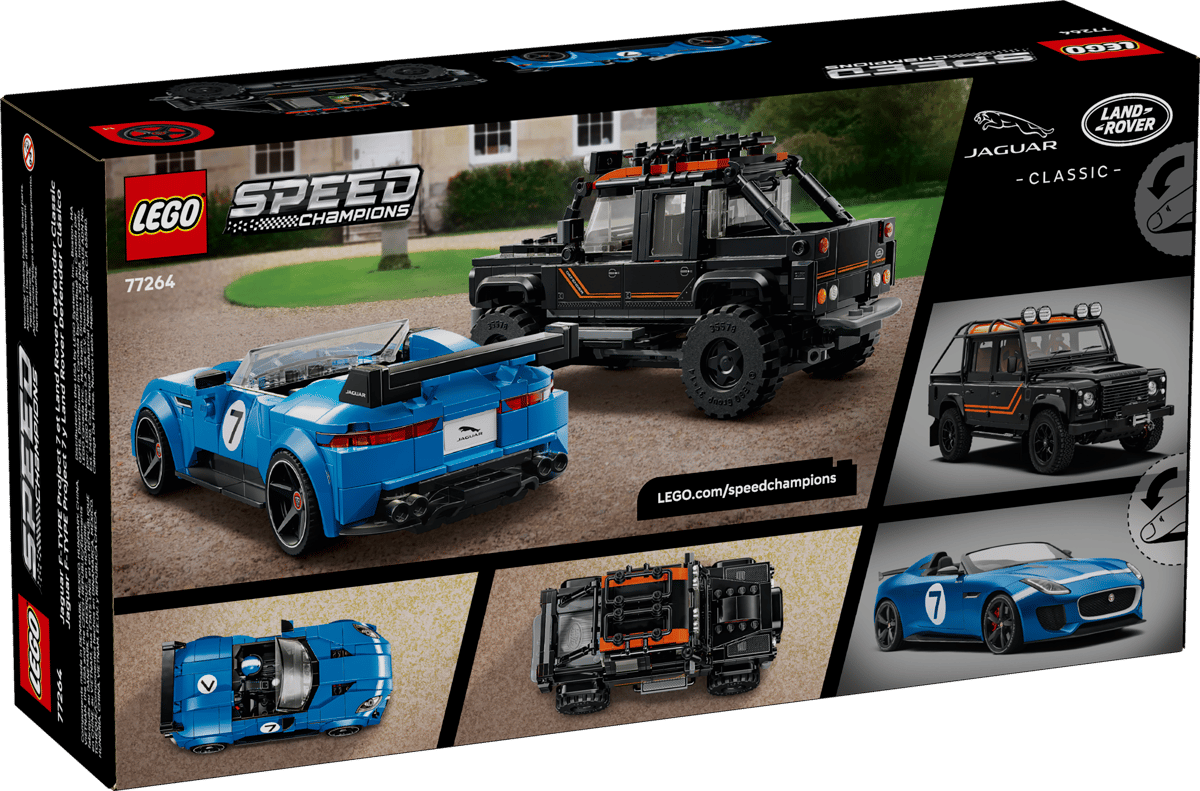 LEGO 77264 Speed Champions Jaguar Project 7 & Land Rover Defender | 740 PCS