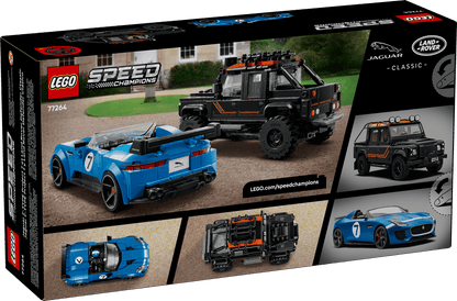 LEGO 77264 Speed Champions Jaguar Project 7 & Land Rover Defender | 740 PCS