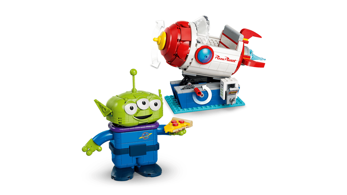 LEGO 43307 Disney Alien with Pizza Planet Rocket Ride | 714 PCS