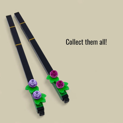 LEGO 53701 Stationery Pen Pal Gel Pen & Building Toy Botanical, Lavender