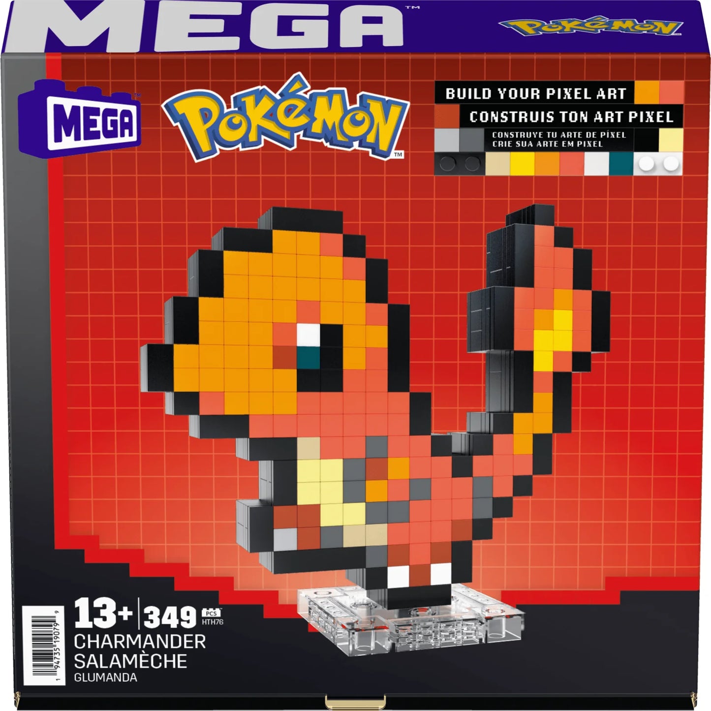 MEGA HTH76 Pokémon Charmander Building Set | 349 PCS