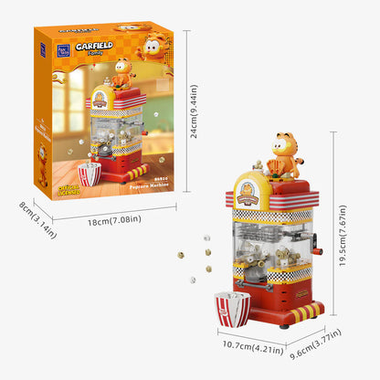 Pantasy 86810 Garfield Fantastic Machines Series Popcorn Machine Building Toy Set |300 PCS