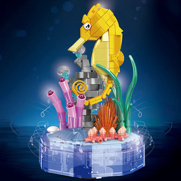 Mould King 10100 Seahorse Music Box with Lightning Building Toy Set | 424 PCS