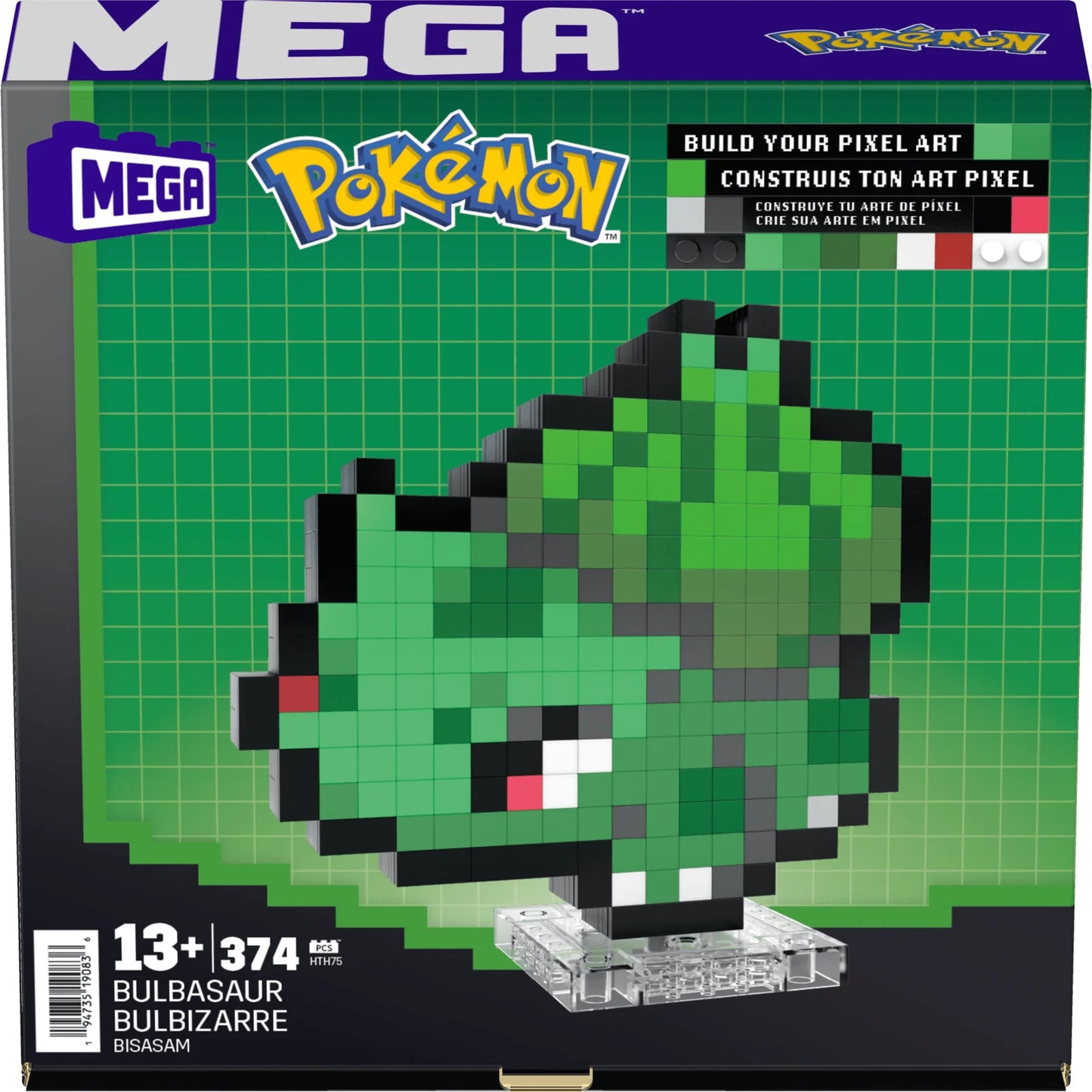MEGA HTH75 Pokémon Bulbasaur Building Set | 374 PCS