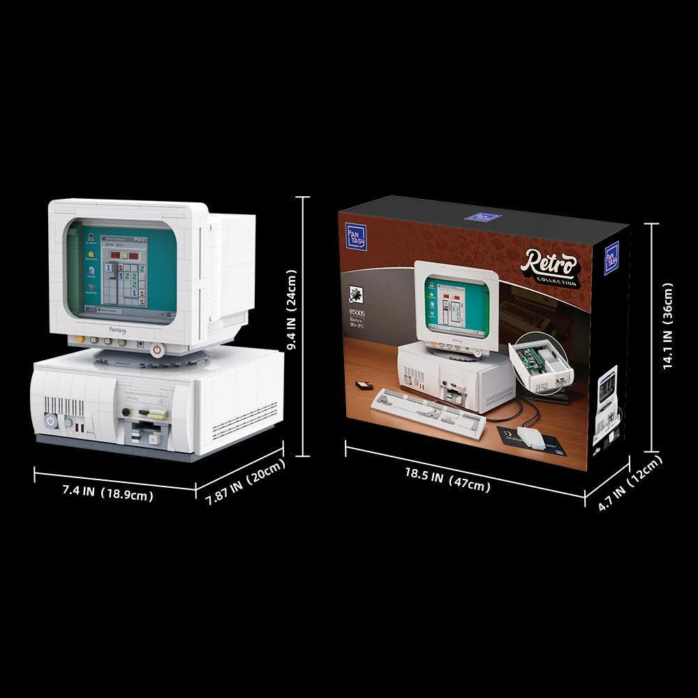 Pantasy 85005 Retro Collection Retro 90s PC Building Toy Set | 1634 PCS