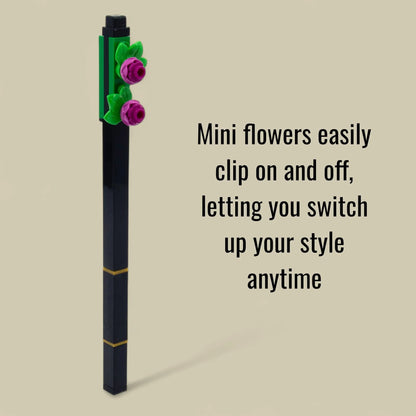 LEGO 53668 Stationery Pen Pal Gel Pen & Building Toy Botanical, Bright Purple