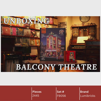 Lumibricks F9056 Balcony Theatre Building Toy Set | 2445 PCS