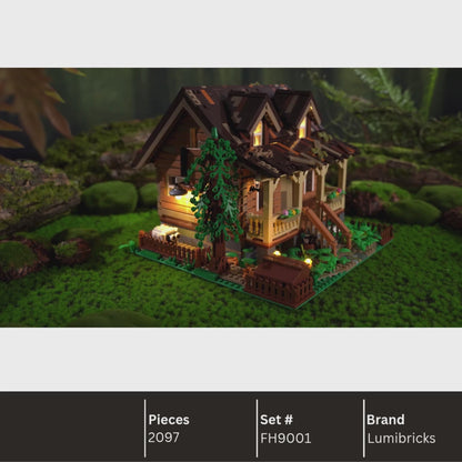 Lumibricks FH9001 Wood Cabin Building Toy Set | 2097 PCS