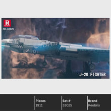 Reobrix  33025 Chengdu J-20 Stealth Fighter Building Toy Set | 1911 PCS