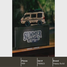 Happy Build PB8823 Campervans Building Toy Set | 489 PCS | Buildable Car with Display Container