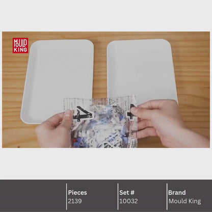 Mould King 10032 Retro Typewriter Building Toy Set | 2139 PCS