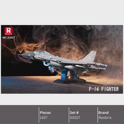 Reobrix 33027 F-16 Fighting Falcon Building Toy Set | 1427 PCS