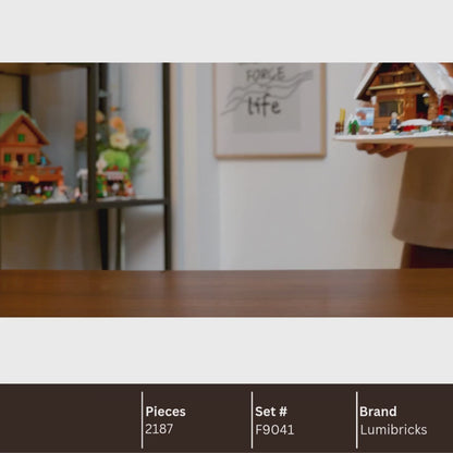 Lumibricks F9041 SKI LODGE Building Toy Set | 2187 PCS