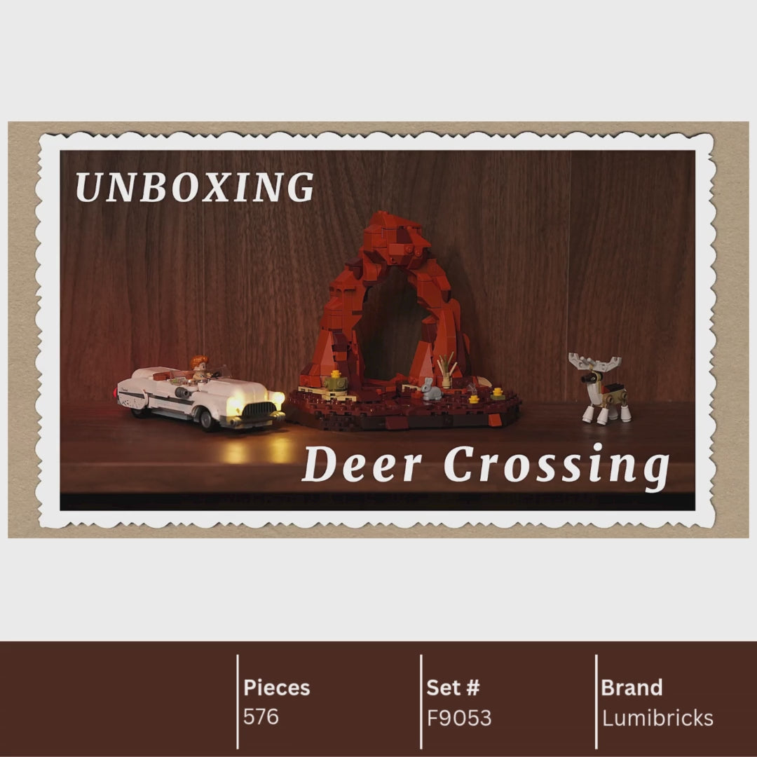 Lumibricks F9053 Deer Crossing Building Toy Set | 576 PCS – Brickmania