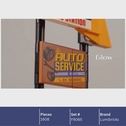 Lumibricks F9065 gas station Building Toy Set | 1608 PCS