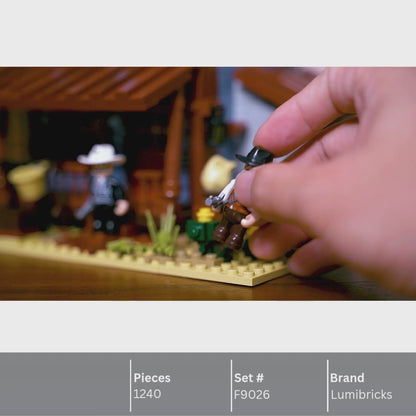 Lumibricks F9026 V2.0 Old West Sheriff's Office Building Toy Set | 1240 PCS