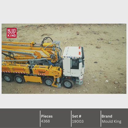 Mould King 19003 Pneumatic Concrete Truck Building Toy Set | 4,368 PCS