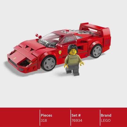 LEGO 76934 Speed Champions Ferrari F40 Supercar | 318 PCS