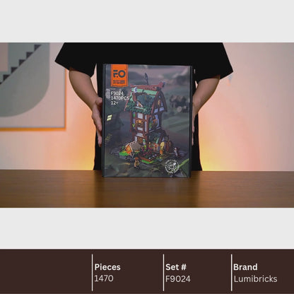 Lumibricks F9024 Medieval Apothecary Shop Building Toy Set | 1470 PCS