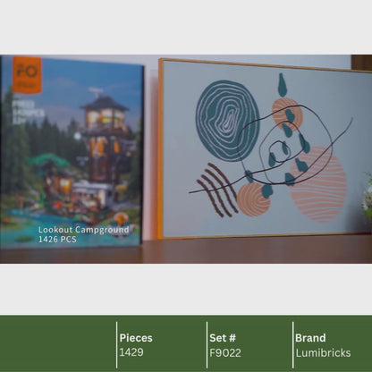 Lumibricks F9022 V2.0  Lookout Campground Building Toy Set | 1429 PCS