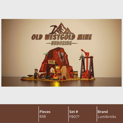 Lumibricks F9077 OLD WEST GOLD MINE Building Toy Set | 658 PCS