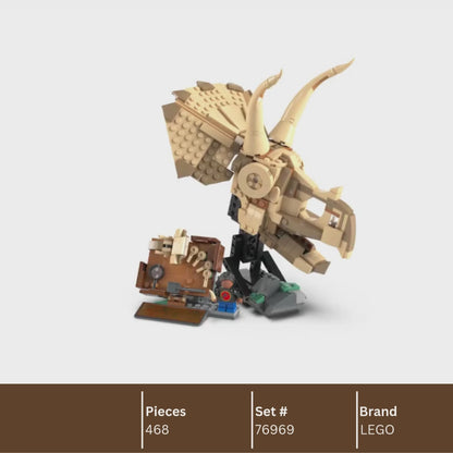 LEGO 76969 Dinosaur Fossils: Triceratops Skull | 468 PCS