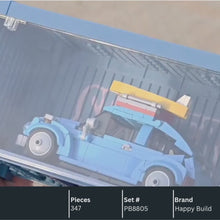 Happy Build PB8805 Beetle Camper Building Toy Set | 357 PCS | Buildable Car with Display Container