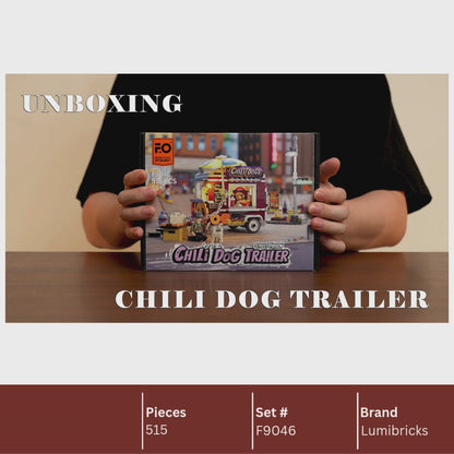 Lumibricks F9046 Chili Dog Trailer Building Toy Set | 515 PCS