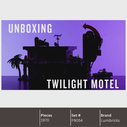 Lumibricks F9054 Twilight Motel Building Toy Set | 1970 PCS