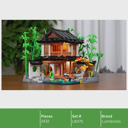 Lumibricks L9075 Bamboo House Building Toy Set | 2432 PCS