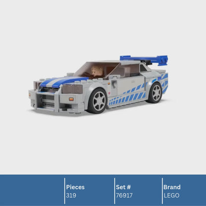 LEGO 76917 2 Fast 2 Furious Nissan Skyline GT-R (R34) | 319 PCS